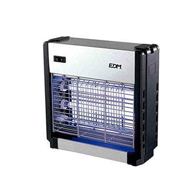 Elektrische insectendoder EDM 06011 Zwart Zilverkleurig 12 W 25,5 x 9 x 26 cm Professioneel