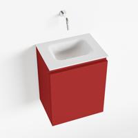 MONDIAZ OLAN 40cm toiletmeubel fire. LEX wastafel talc midden geen kraangat - thumbnail