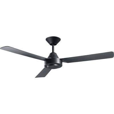Bayside Calypso Plafondventilator 45 W (Ø x h) 1220 mm x 310 mm Zwart Met wandschakelaar