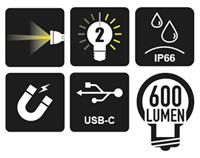 Beta 1837F/Usb-Magnetische Flexibele Werklamp - 018370060 - thumbnail