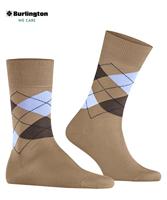 Burlington Manchester Katoenen Heren Sokken - Biologisch katoenen heren kousen met ruit print - thumbnail
