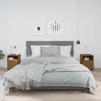 Nachtkastjes 2 st 40x34x55 cm massief grenenhout honingbruin - thumbnail