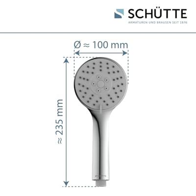 Schutte NAPOLI handdouche | 3 functies | chroom 60740 - thumbnail