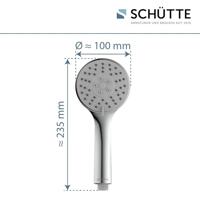 NAPOLI handdouche, 3 functies, chroom antikalk nozzles 3 selecteerbare jets douchekop: Ø ca. 7,3 cm inclusief waterbesparende pakking - tot wel 50% minder water verbruik ½" (Ø ca. 1,9 cm) ve - thumbnail