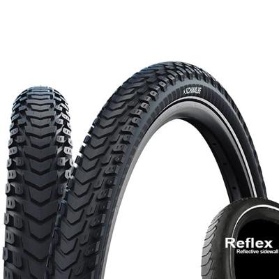 Schwalbe Marathon mondial - wired - addix - raceguard - 29x2,25 - black + reflex - thumbnail