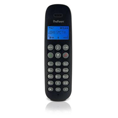 Profoon PDX-300 drievoudige telefoon, zwart - perfecte geluidskwaliteit - verlicht display (PDX-300 drievoudig)