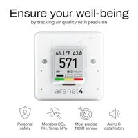 aranet CO₂-meter 0, 0, 0, 600 - 9999, 50, 85, 1100 ppm, °C, %, hPa Met temperatuurmeting - thumbnail