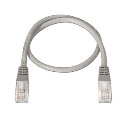 AISENS A135-0269 netwerkkabel, RJ45, LSZH, halogeenvrij, 10/100/1000 MBit/s, switch/router/modem/patchpaneel/toegangspunt/patchvelden, grijs