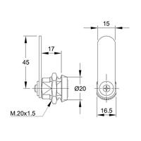 Slot IFAM 111 F Nikkel Meubels - thumbnail