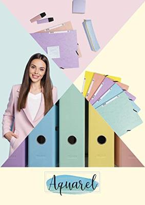 Elastomap Exacompta Aquarel A4 3 kleppen 400gr glanskarton roze | 5 stuks