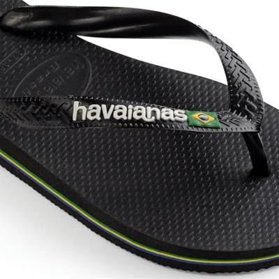 Havaianas - Brasil Logo black black Rubber Unisex