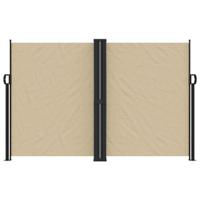 VidaXL Windscherm uittrekbaar 160x600 cm beige - thumbnail