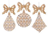 Ornament plc strik roze l12 cm Kurt S. Adler - Kurt s adler - thumbnail