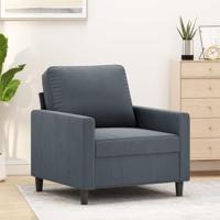 Fauteuil 60 cm fluweel donkergrijs - thumbnail