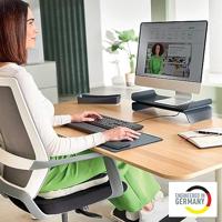 Leitz Ergo muismat met verstelbare polssteun, donkergrijs - thumbnail