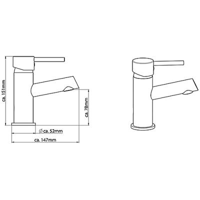 Wastafel Mengkraan Schutte Laurana Chroom Schütte Wastafel Mengkraan Schutte Laurana Chroom Schütte