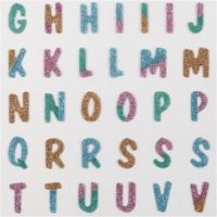 Creativ Company Glitter stickers, letters, vel 10x16 cm, 1 vel - thumbnail