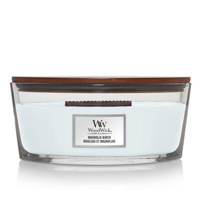 WoodWick magnolia birch ellipse candle