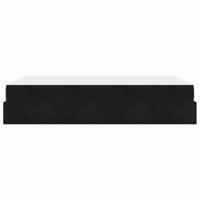Bedframe met matras met opslag Zwart 120 x 200 cm Fluweel - thumbnail