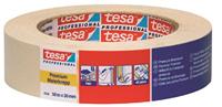 Tesa Afplakband | licht gecrêpt | lichtbeige | lengte 50 m | breedte 19 mm | wiel | 16 stuks - 04306-00042-02 04306-00042-02 - thumbnail