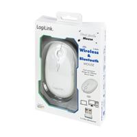 LogiLink ID0205 Muis Bluetooth, Radiografisch Optisch Wit 1600 dpi Oplaadbaar - thumbnail