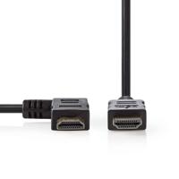 High Speed HDMI-Kabel met Ethernet | HDMI-Connector - HDMI-Connector Rechts Haaks | 1,5 m | Zwart - thumbnail