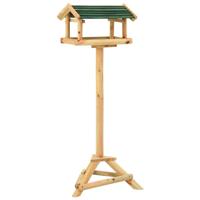 VidaXL Vogelvoeder met standaard 37x28x100 cm massief vurenhout - thumbnail