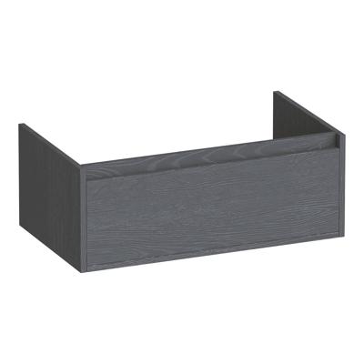 Brauer Hope - Onderkast - 80 cm - met 1 Softclose Lade Greeploos en 1 Sifon Uitsparing - Timber Grey