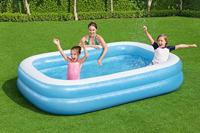 Bestway opblaasbaar zwembad 262x175x51 cm blauw/wit - thumbnail