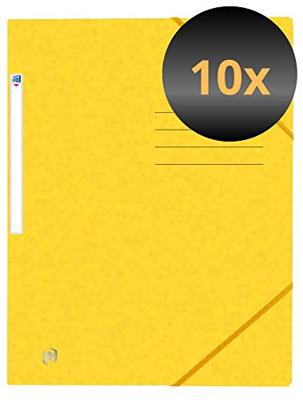 Elastomap oxford top file+ a4 geel | 10 stuks