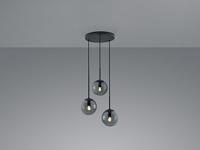 Trio Vide hanglampBalini zwart met smoke glas - 308590342 - thumbnail
