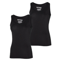 2-pack dames hemden bamboe - Onderhemd ronde hals vrouwen - Singlet - thumbnail