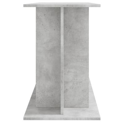 Aquariumstandaard 120x40x60 cm bewerkt hout betongrijs - thumbnail
