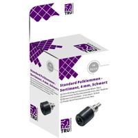 TRU COMPONENTS Assortiment laboratoriumconnectoren Bus, inbouw verticaal Zwart 10 stuk(s) - thumbnail