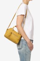 Jerome Dreyfuss crossbody Lucky Bowling Mini 47LUCKYBOMITA imprime croco moutarde - thumbnail