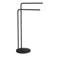 Smedbo Beslagsboden Handdoekhouder - 40x80x25cm - Staal Mat zwart BB1231 - thumbnail