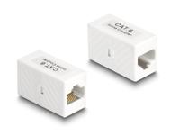 Delock adaptor RJ45 female to RJ45 female Cat.6 UTP white - thumbnail