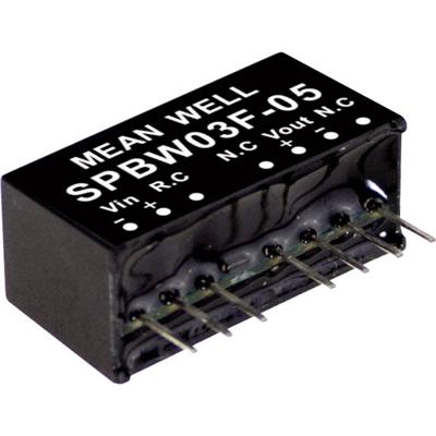 MEAN WELL SPBW03G-05 DC/DC-convertermodule 600 mA 3 W Aantal uitgangen: 1 x Inhoud 1 stuk(s)