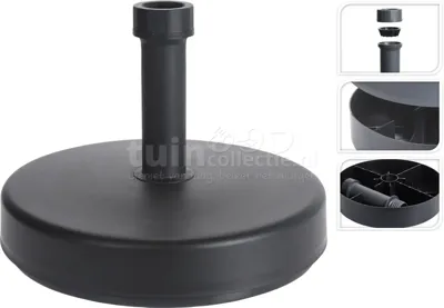 ProGarden parasolvoet rond 46 cm grijs