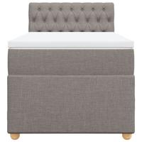 Boxspring met matras stof taupe 120x200 cm - thumbnail