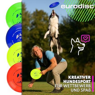 Eurodisc Dog Disc Frisbee Geel Eurodisc Dog Disc Frisbee Geel