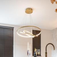 Richmond Hanglamp 'Amira' LED, Aluminium, kleur Goud - thumbnail