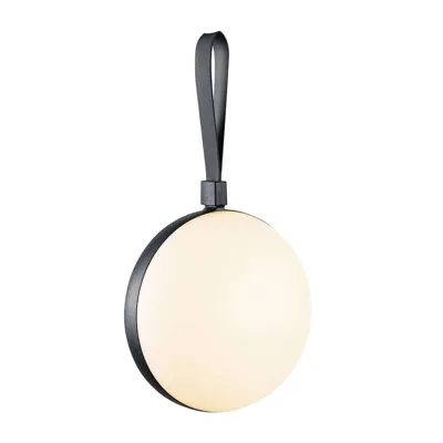 Nordlux Strak tafellampjeBring To-Go zwart Ø 16cm - 2218023001