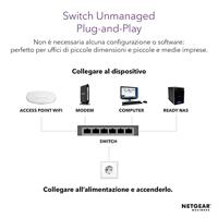 NETGEAR GS324 Unmanaged Gigabit Ethernet (10/100/1000) Zwart - thumbnail