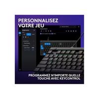 Gamingtoetsenbord - bedraad - Logitech G - G515 TKL - Mechanisch - RGB - AZERTY - Zwart - thumbnail