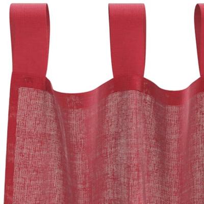 Gordijnen met lussen 2 st 140x245 cm wijnrood