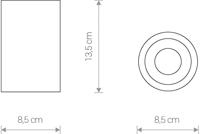 Lyora Plafondspot badkamerAlpha zwart - 8363 - thumbnail