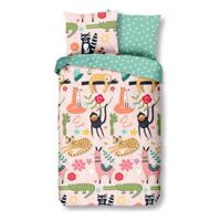 Good Morning katoenen kinderdekbedovertrek Dinos - thumbnail