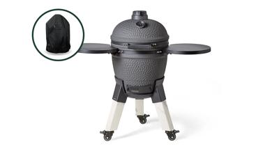 Moddern Kamado Charcoal Grey incl. Zijtafels & Marble-look Poten
