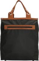 Boodschappentas lederen hengsel zwart - thumbnail